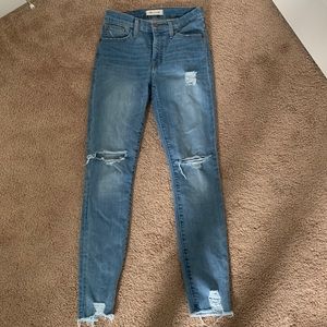 Madewell 9” High Rise Skinny.